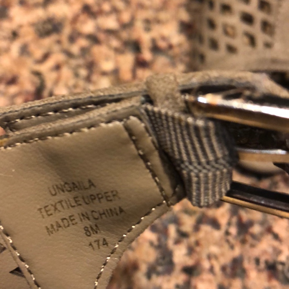 Gladiator Open Toe Cut Out Stack Heels - image 4